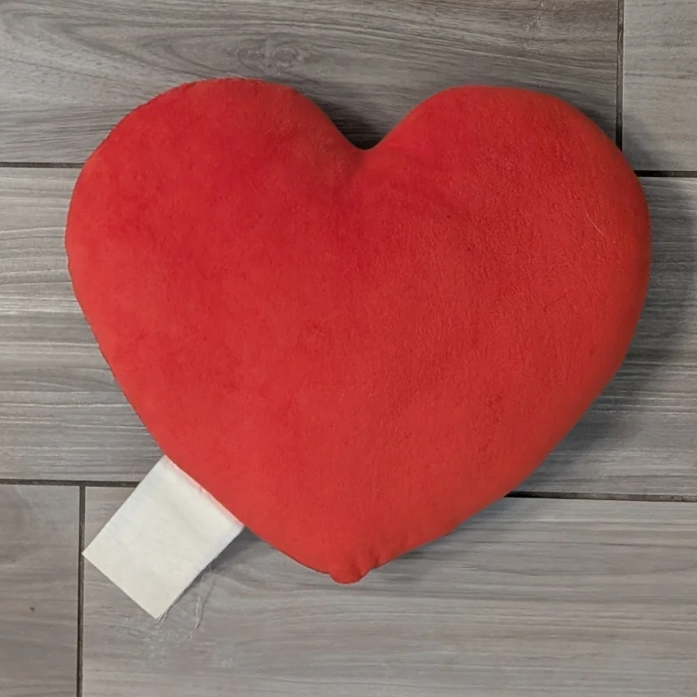 Rainbow Heart Throw Pillow